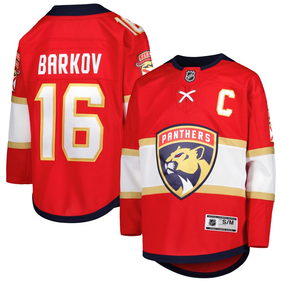 Youth Florida Panthers Aleksander Barkov Red Home Premier Player Jersey - Puhuasuan