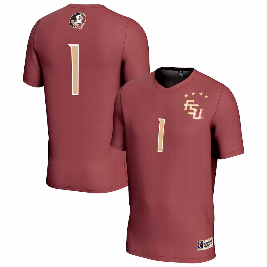 Youth GameDay Greats #1 Garnet Florida State Seminoles Lightweight Collegiate Soccer Fashion Jersey - Puhuasuan