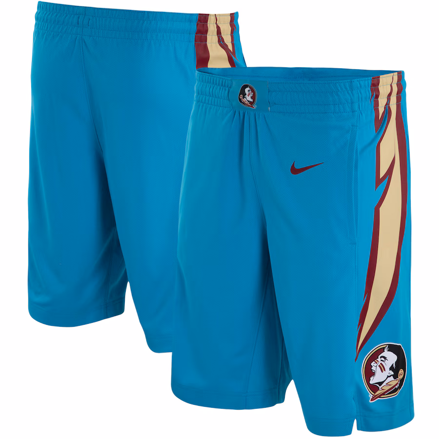 Men's Nike Turquoise Florida State Seminoles Seminoles Heritage Alternate Replica Performance Basketball Shorts - Puhuasuan