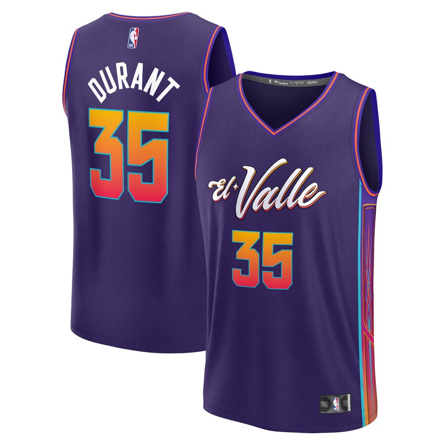 Men's Phoenix Suns Kevin Durant Fanatics Purple Fast Break Jersey - City Edition - Puhuasuan