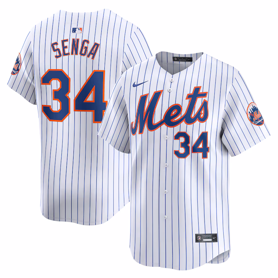 Men's New York Mets Kodai Senga Nike White Home Limited Player Jersey - Puhuasuan