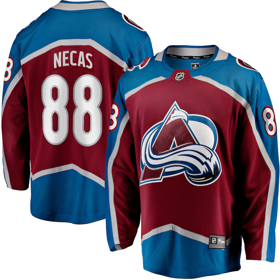 Men's Colorado Avalanche Martin Necas Fanatics Burgundy Breakaway Player Jersey - Puhuasuan