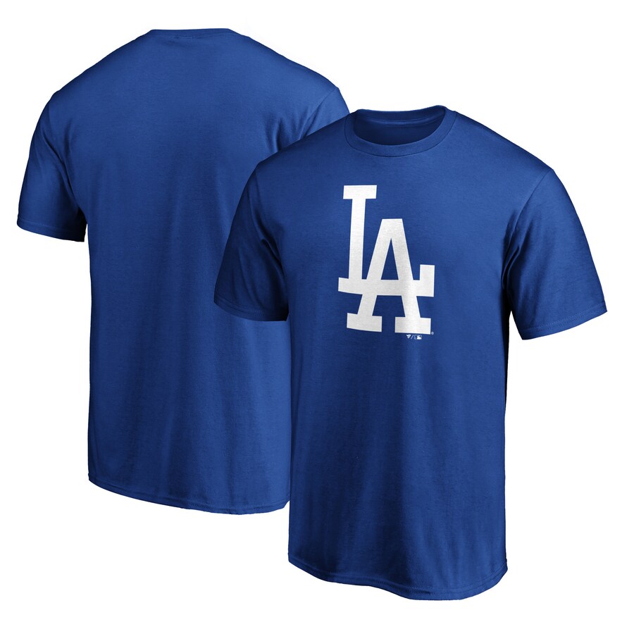 Men's Los Angeles Dodgers Royal Team Color Primary Logo 2 T-Shirt - Puhuasuan