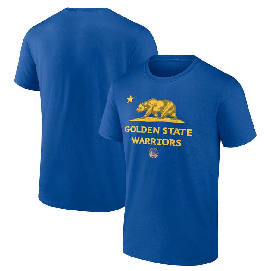 Men's Golden State Warriors  Royal Hometown Collection State Flag T-Shirt - Puhuasuan