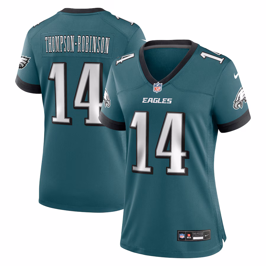 Women's Philadelphia Eagles Dorian Thompson-Robinson Nike Midnight Green Team Game Jersey - Puhuasuan