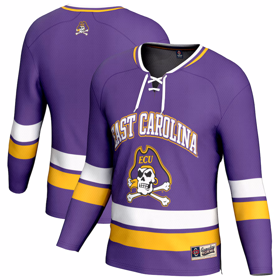 Unisex GameDay Greats Purple ECU Pirates Spirit Hockey Jersey - Puhuasuan