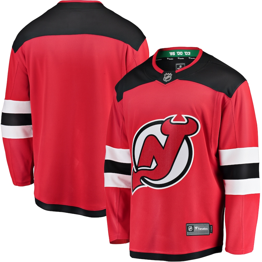 Men's New Jersey Devils Fanatics Red Breakaway Home Jersey - Puhuasuan