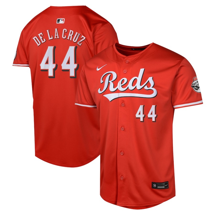 Youth Cincinnati Reds Elly De La Cruz Nike Red Alternate Limited Player Jersey - Puhuasuan