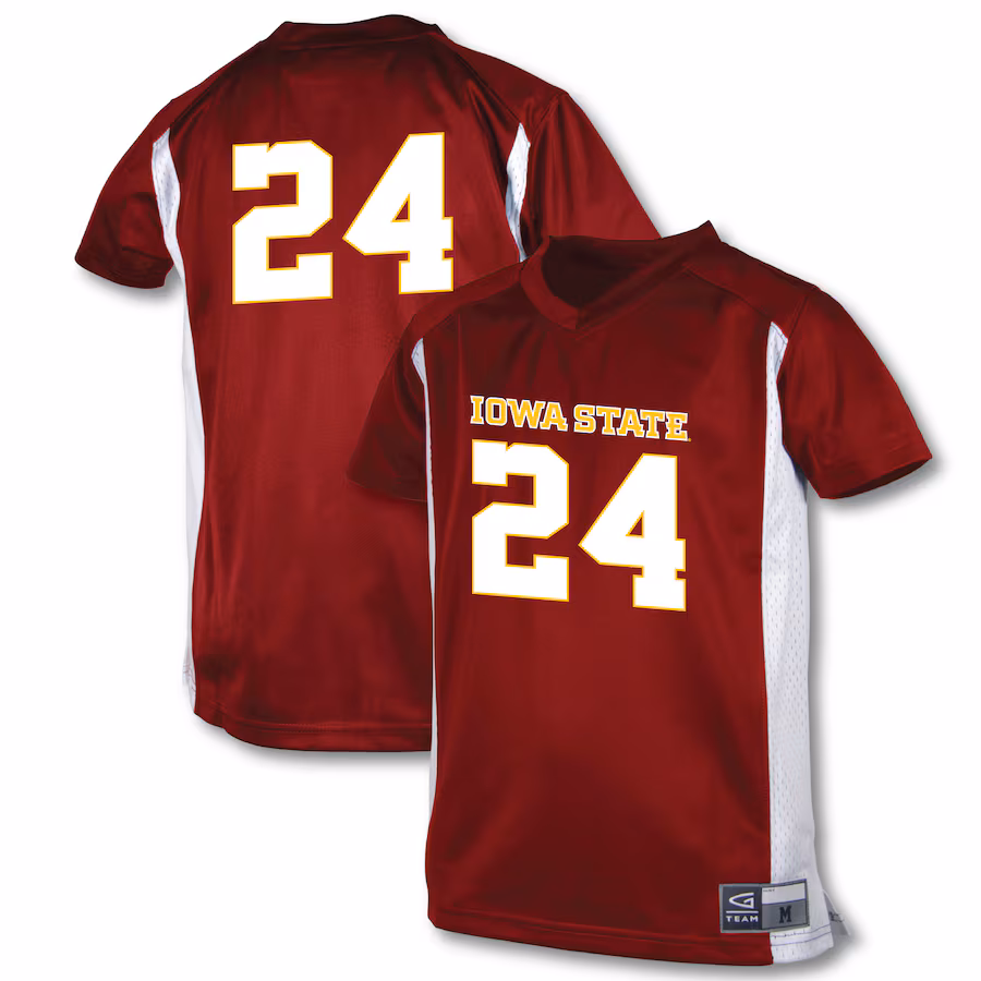 Youth Garb #1 Cardinal Iowa State Cyclones Football Jersey - Puhuasuan