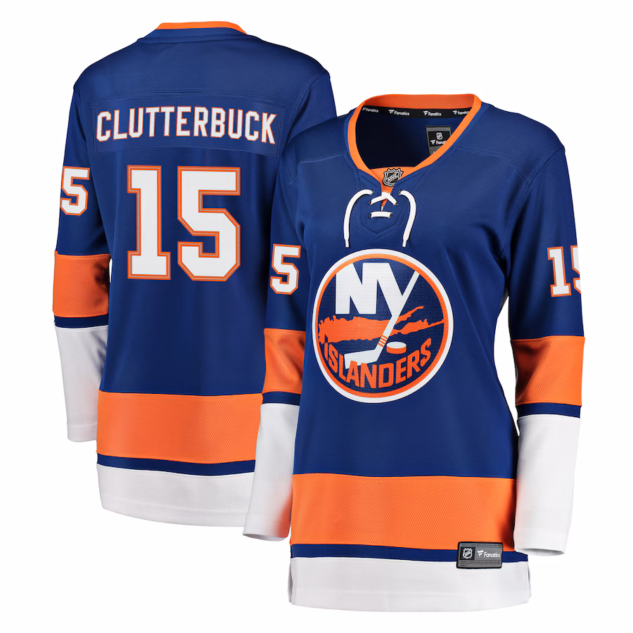 Women's New York Islanders Cal Clutterbuck Fanatics Royal Breakaway Player Jersey - Puhuasuan