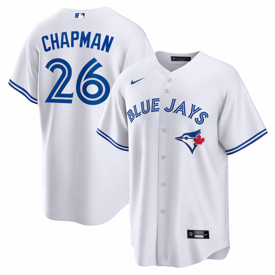Men's Toronto Blue Jays Matt Chapman Nike White Replica Player Jersey - Puhuasuan