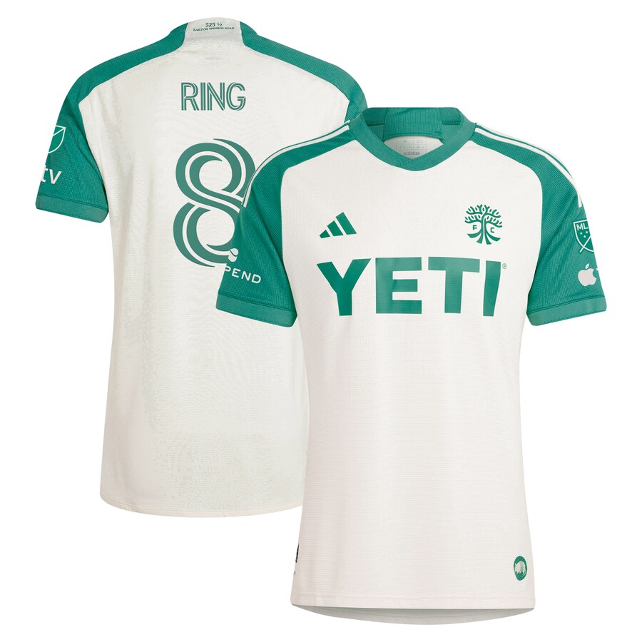Men's Austin FC Alexander Ring adidas Tan 2024 The Armadillo Kit Authentic Player Jersey - Puhuasuan