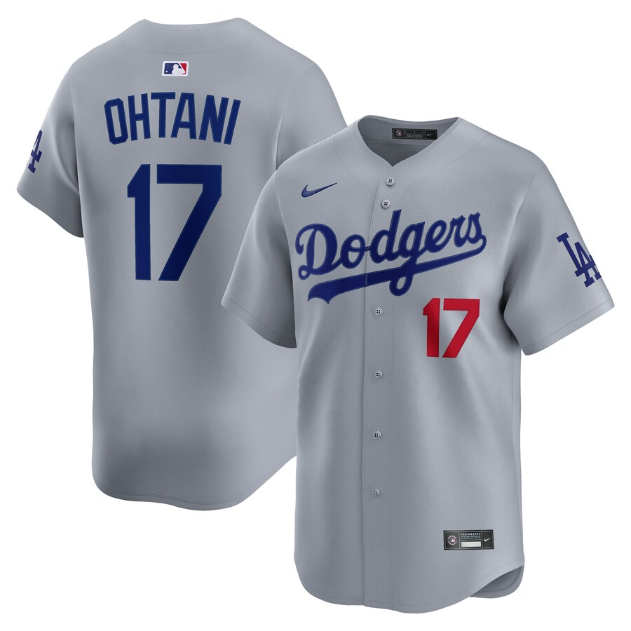 Men's Los Angeles Dodgers Shohei Ohtani Nike Gray Road Alternate - Puhuasuan