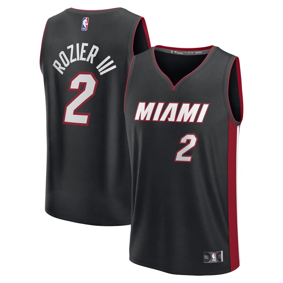 Men's Miami Heat Terry Rozier Fanatics Black Fast Break Player Jersey - Icon Edition - Puhuasuan