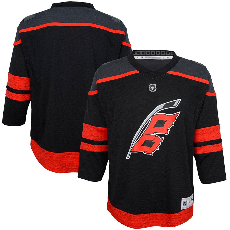 Youth Carolina Hurricanes  Black Home Replica Jersey - Puhuasuan