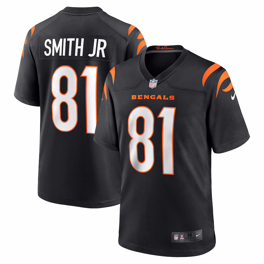 Men's Cincinnati Bengals Irv Smith Jr. Nike Black Game Jersey - Puhuasuan