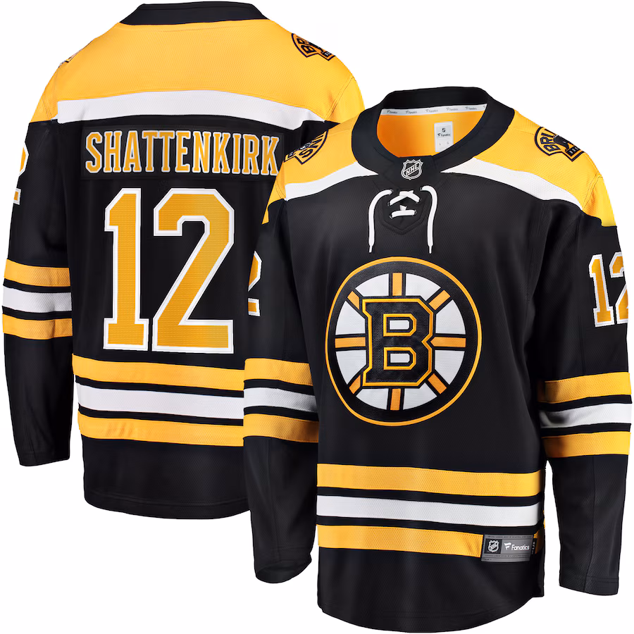 Men's Boston Bruins Kevin Shattenkirk Fanatics Black Home Breakaway Jersey - Puhuasuan