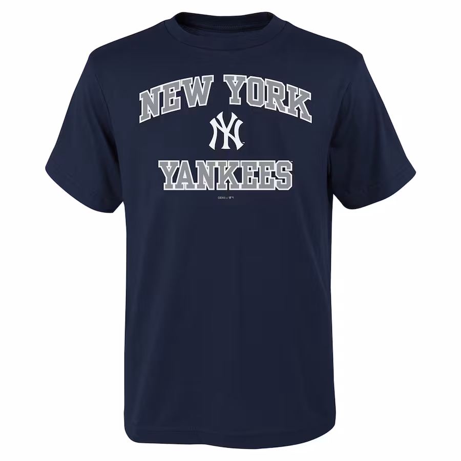 Youth New York Yankees Navy Heart & Soul T-Shirt - Puhuasuan