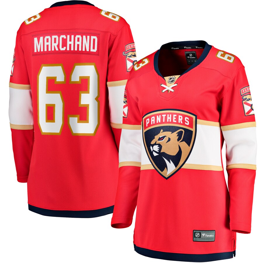 Women's Florida Panthers Brad Marchand Fanatics Red Home Breakaway Player Jersey - Puhuasuan
