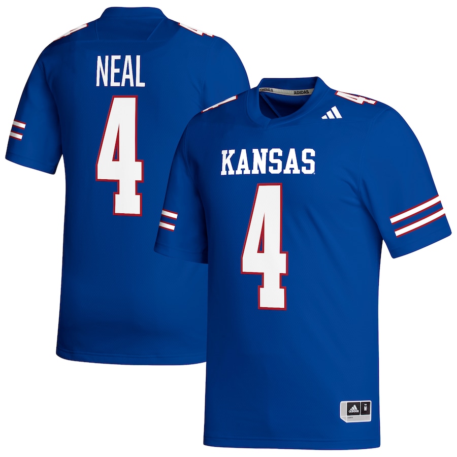 Devin Neal Kansas Jayhawks adidas Replica Football Jersey - Royal - Puhuasuan