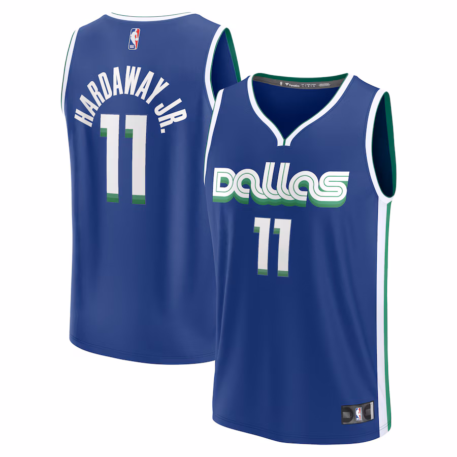 Men's Dallas Mavericks Tim Hardaway Jr. Fanatics Blue Fastbreak Jersey - City Edition - Puhuasuan