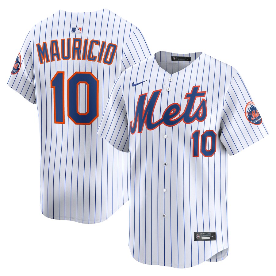 Men's New York Mets Ronny Mauricio Nike White Alternate Limited Player Jersey - Puhuasuan