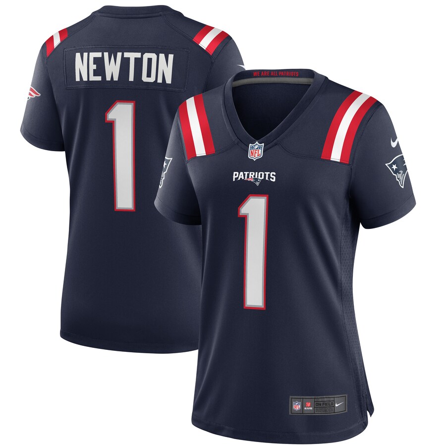 Women's New England Patriots Cam Newton Nike Navy Game Jersey - Puhuasuan