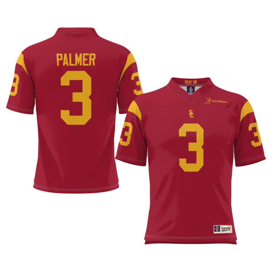 Men's GameDay Greats Carson Palmer Cardinal USC Trojans Heisman Football Jersey - Puhuasuan