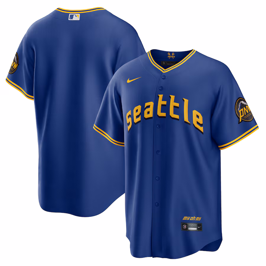 Men's Seattle Mariners  Nike Royal City Connect Replica Jersey - Puhuasuan