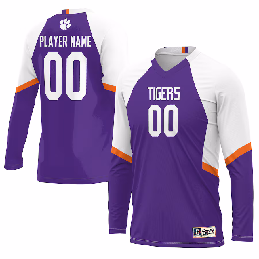 Clemson Tigers GameDay Greats Unisex NIL Lightweight Volleyball Jersey - Purple - Puhuasuan