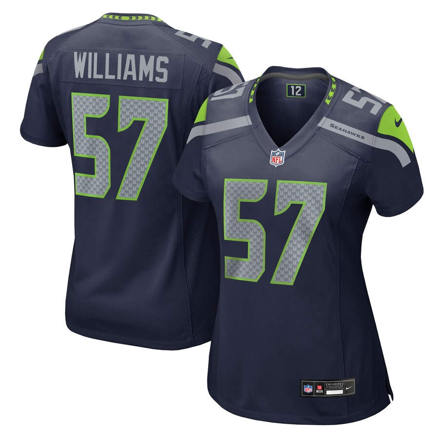 Women's Seattle Seahawks Connor Williams Nike College Navy Team Game Jersey - Puhuasuan