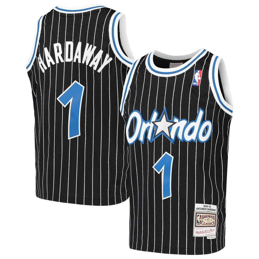 Youth Orlando Magic Penny Hardaway Mitchell & Ness Black Hardwood Classics Swingman Throwback Jersey - Puhuasuan