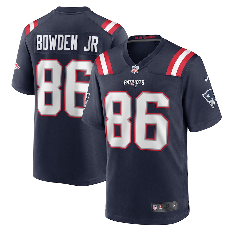 Men's New England Patriots Lynn Bowden Jr. Nike Navy Home Game Player Jersey - Puhuasuan