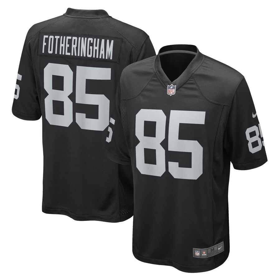 Men's Las Vegas Raiders Cole Fotheringham Nike Black Game Player Jersey - Puhuasuan