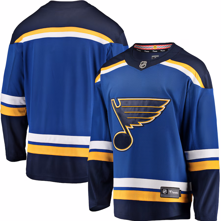 Men's St. Louis Blues Fanatics Blue Breakaway Home Jersey - Puhuasuan