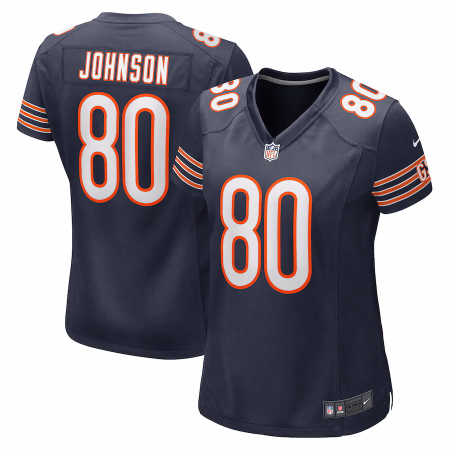 Women's Chicago Bears Collin Johnson Nike  Navy  Game Jersey - Puhuasuan