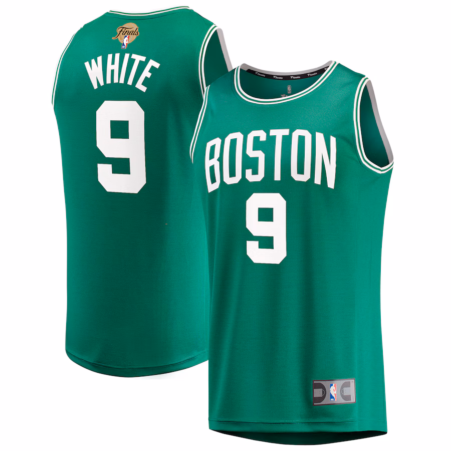 Youth Boston Celtics Derrick White Fanatics Kelly Green 2024 NBA Finals Fast Break Replica Player Jersey - Icon Edition - Puhuasuan