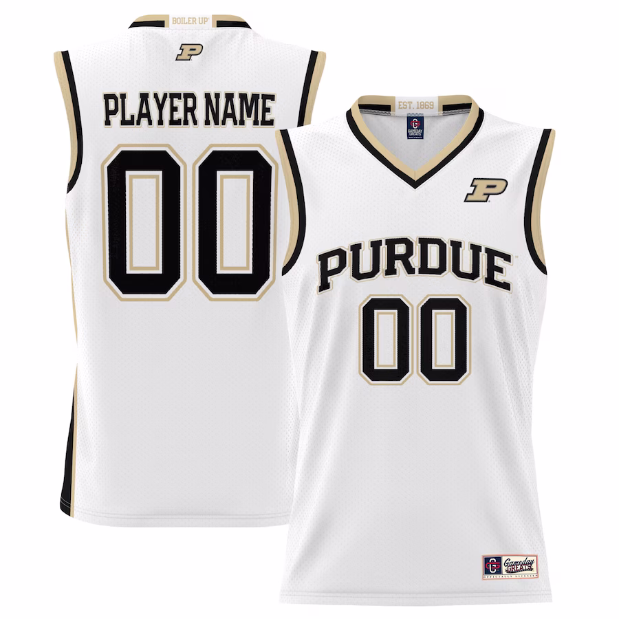 Purdue Boilermakers GameDay Greats Men's NIL Pick-A-Player Lightweight Basketball Jersey - White - Puhuasuan
