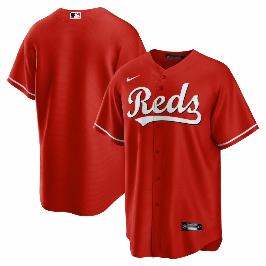 Men's Cincinnati Reds  Nike Red Big & Tall Alternate Replica Team Jersey - Puhuasuan
