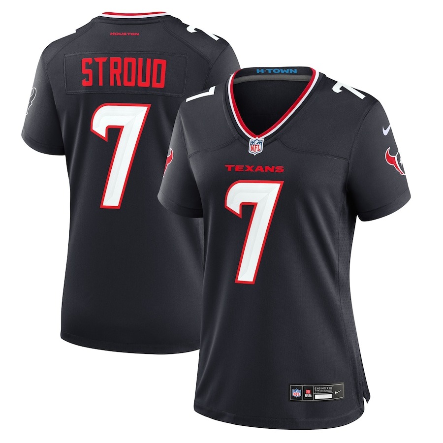 Women's Houston Texans C.J. Stroud Nike Navy Game Jersey - Puhuasuan