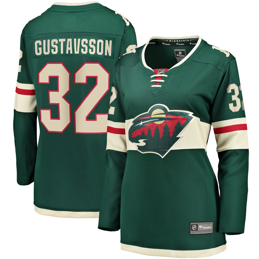 Women's Minnesota Wild Filip Gustavsson Fanatics Branded Green Home Breakaway Player Jersey - Puhuasuan