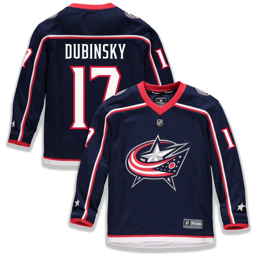 Youth Columbus Blue Jackets Brandon Dubinsky Fanatics Branded Navy Home Replica Player Jersey - Puhuasuan