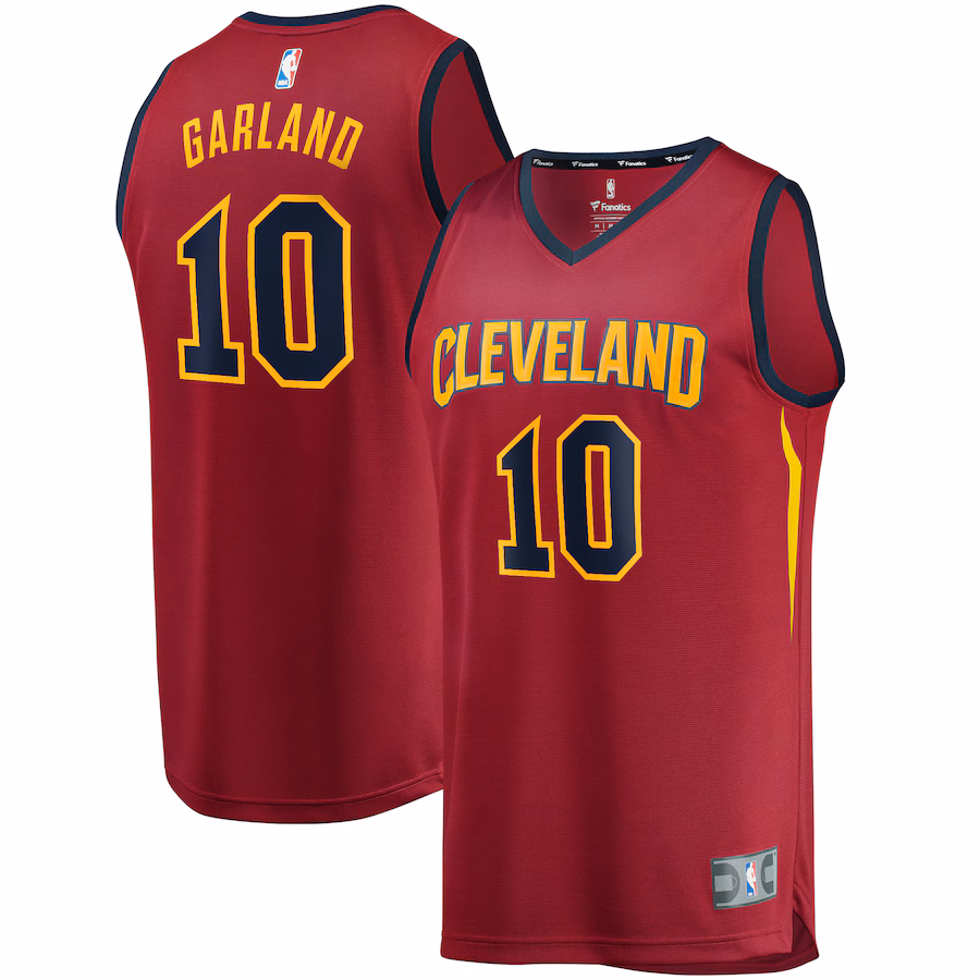 Youth Cleveland Cavaliers Darius Garland Fanatics Wine Replica Fast Break Jersey - Icon Edition - Puhuasuan