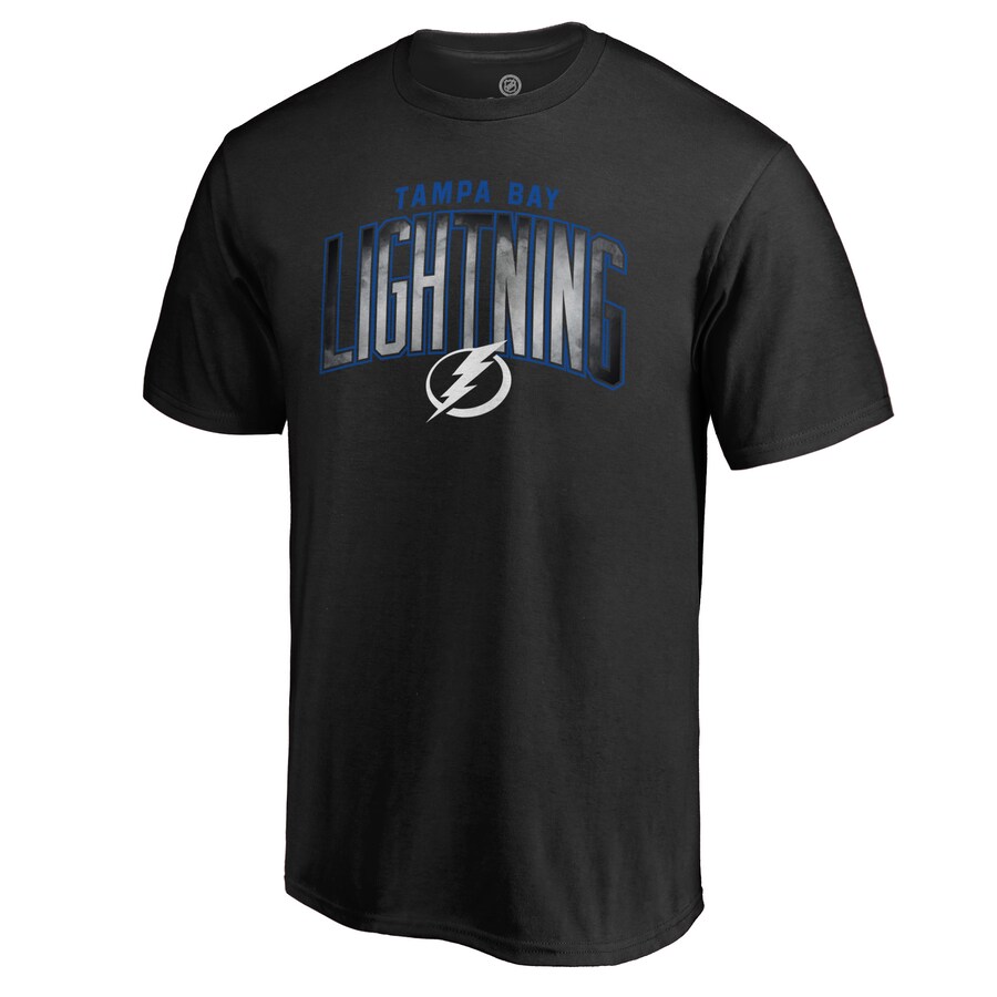 Men's Tampa Bay Lightning Black Arch Smoke T-Shirt - Puhuasuan