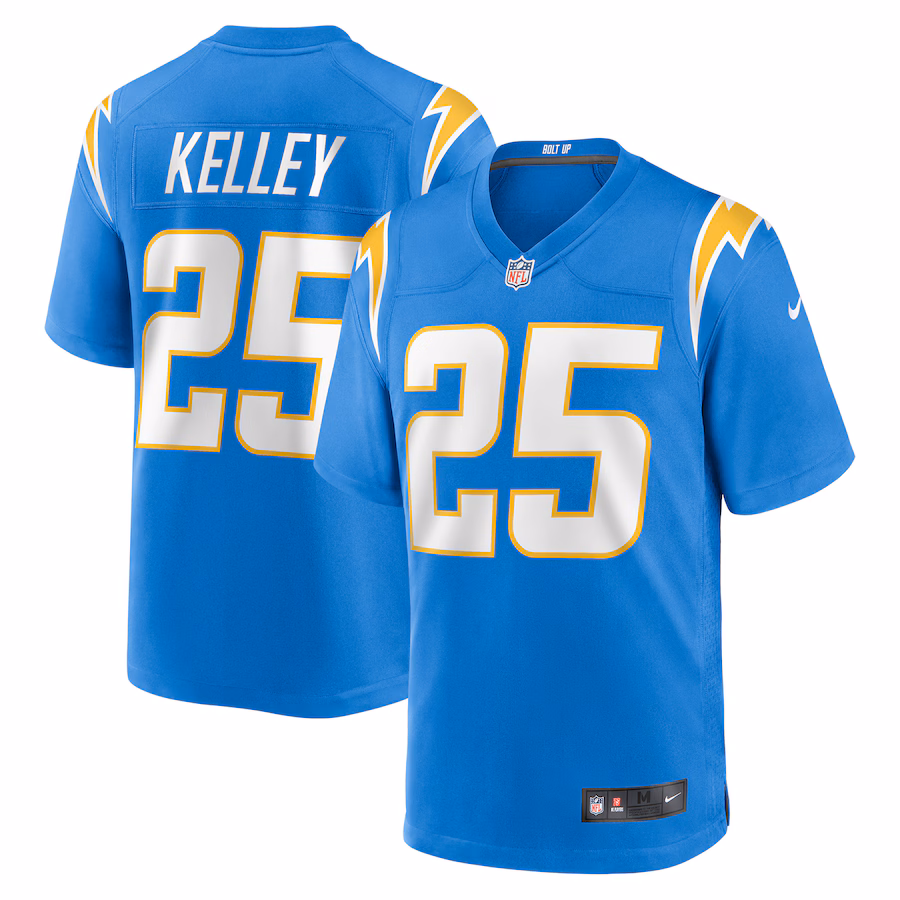 Men's Los Angeles Chargers Joshua Kelley Nike Powder Blue Game Jersey - Puhuasuan