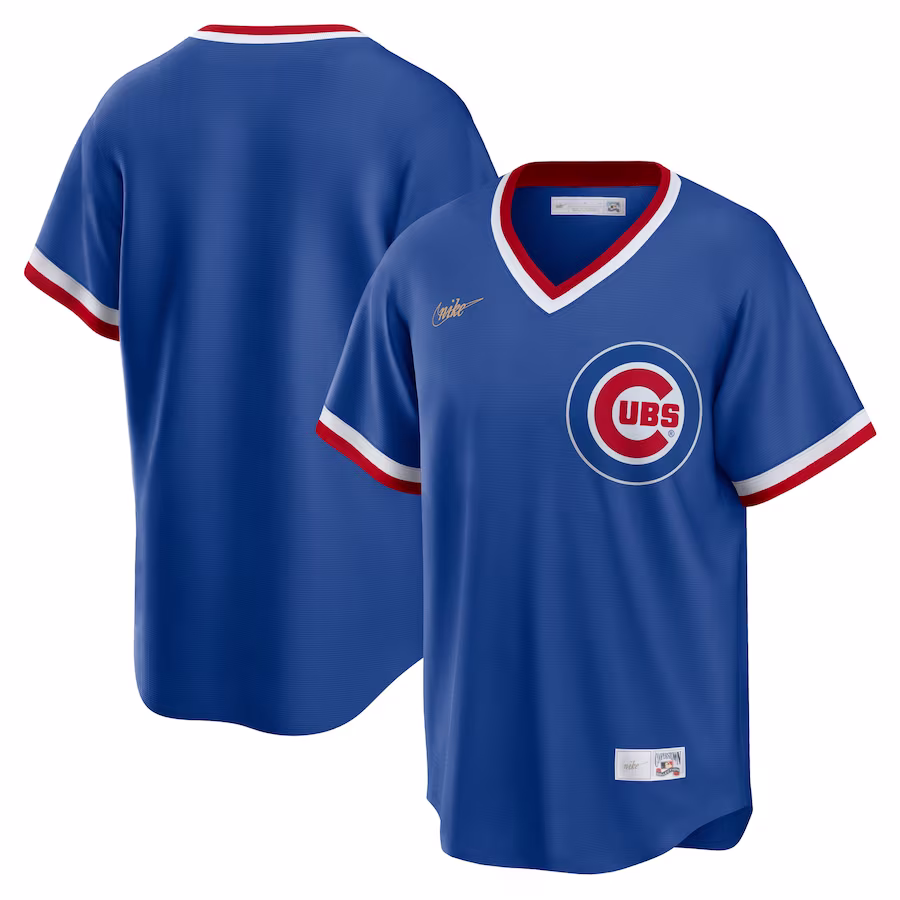 Men's Chicago Cubs Nike Royal Road Cooperstown Collection Team Jersey - Puhuasuan