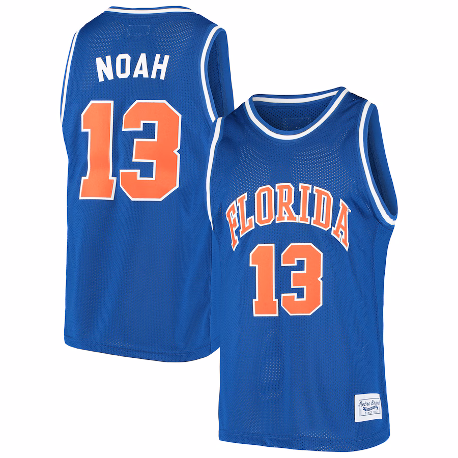 Men's Original Retro Brand Joakim Noah Royal Florida Gators Alumni Basketball Jersey - Puhuasuan