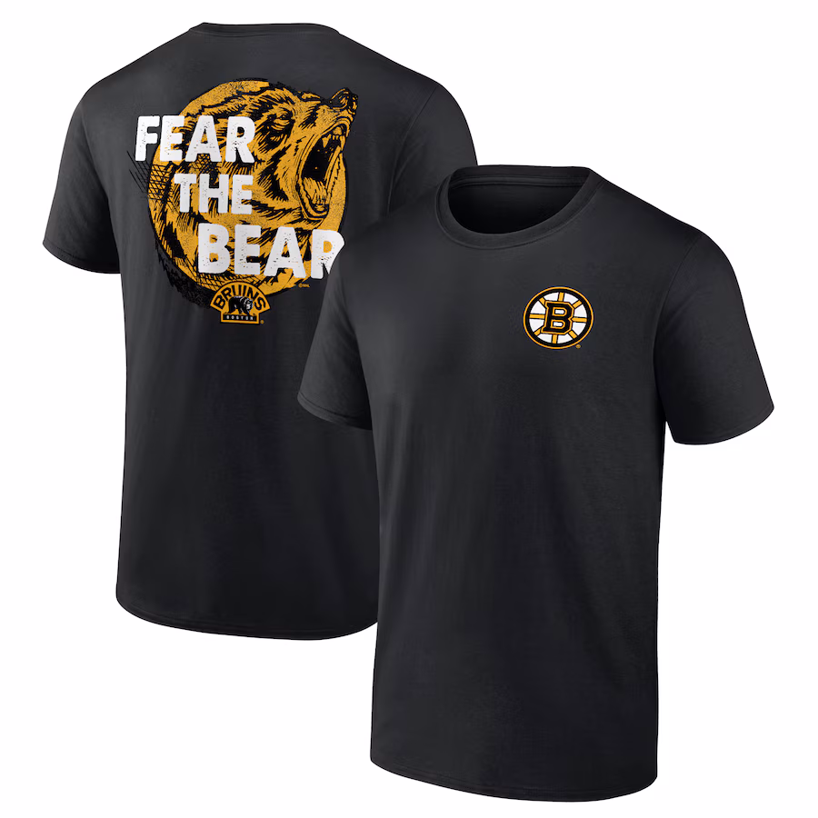 Men's Boston Bruins Black Territorial T-Shirt - Puhuasuan