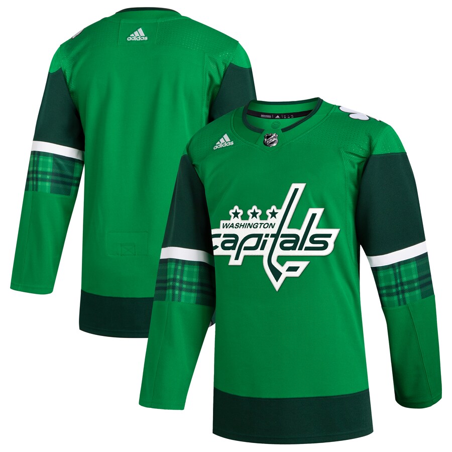 Men's Washington Capitals  adidas Kelly Green 2023 St. Patrick's Day Primegreen Authentic Jersey - Puhuasuan