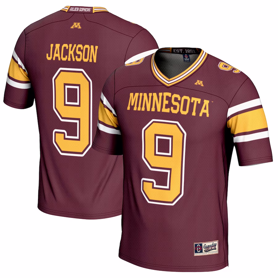 Daniel Jackson Minnesota Golden Gophers GameDay Greats NIL Player Football Jersey - Maroon - Puhuasuan
